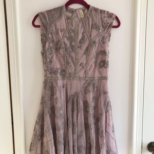 free people purple mini dress